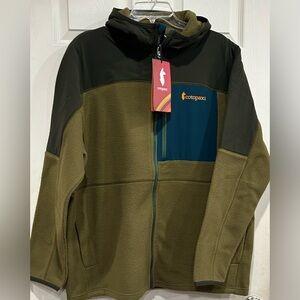 Cotopaxi Men's XL Abrazo Hooded Full-Zip Fleece Jacket Woods Live Oak Green NWT